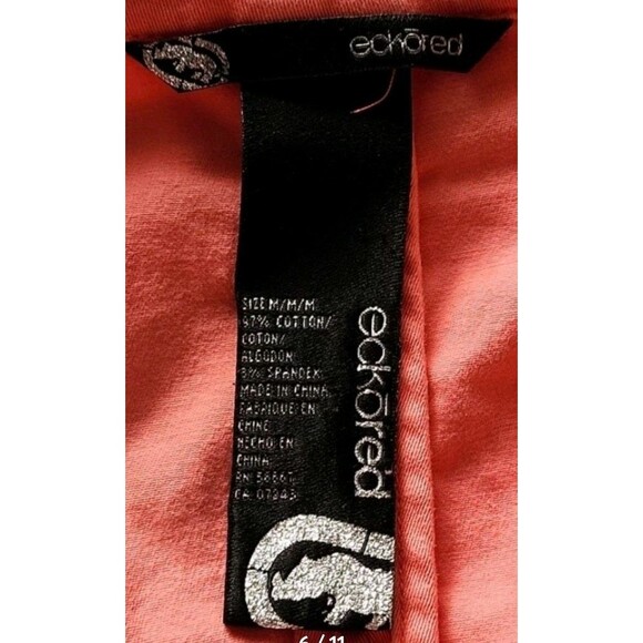 Y2K Ecko Red Cropped Pink Jacket Women’s Medium – Logo Patch Streetwear 2000s - Picture 4 of 8